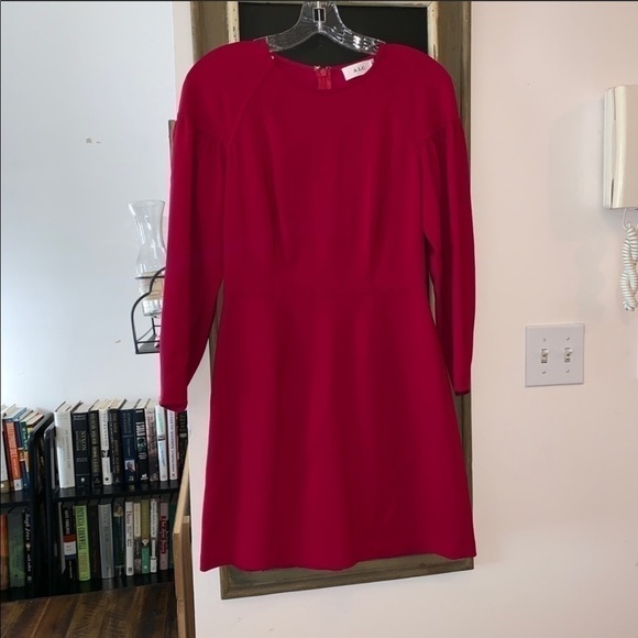 A.L.C. Renton Fuchsia Crewneck Pouf-Sleeve Mini Dress Size 4 NWT - Picture 4 of 9